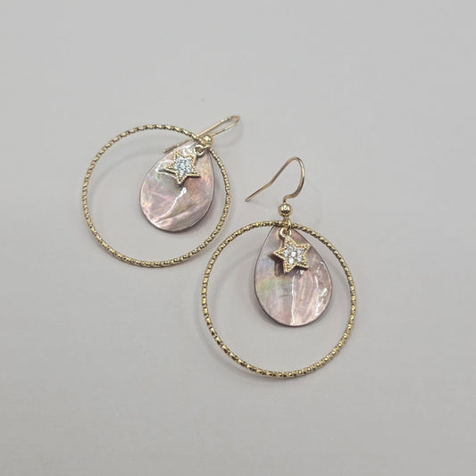 Kiara, Boucles d’oreilles créoles dorées à l’or fin