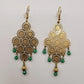 Lana, Boucles d'oreilles dorées à l'or fin et perles naturelles.